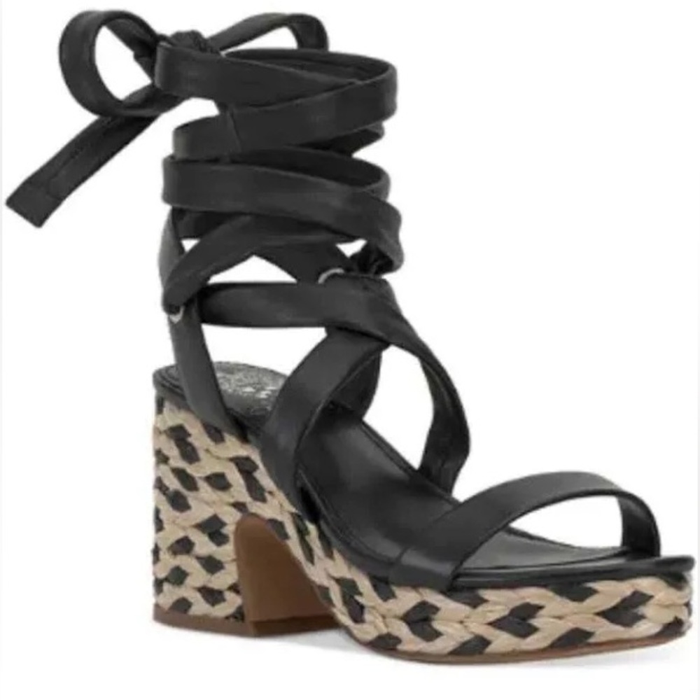 Vince Camuto Black Espadrille Sandals